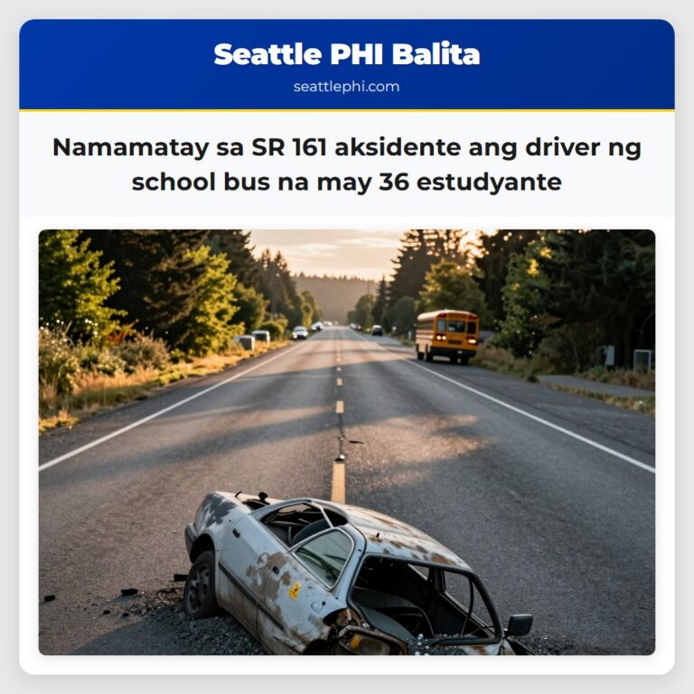 Namamatay sa SR 161 aksidente ang driver ng school bus na may 36 estudyante