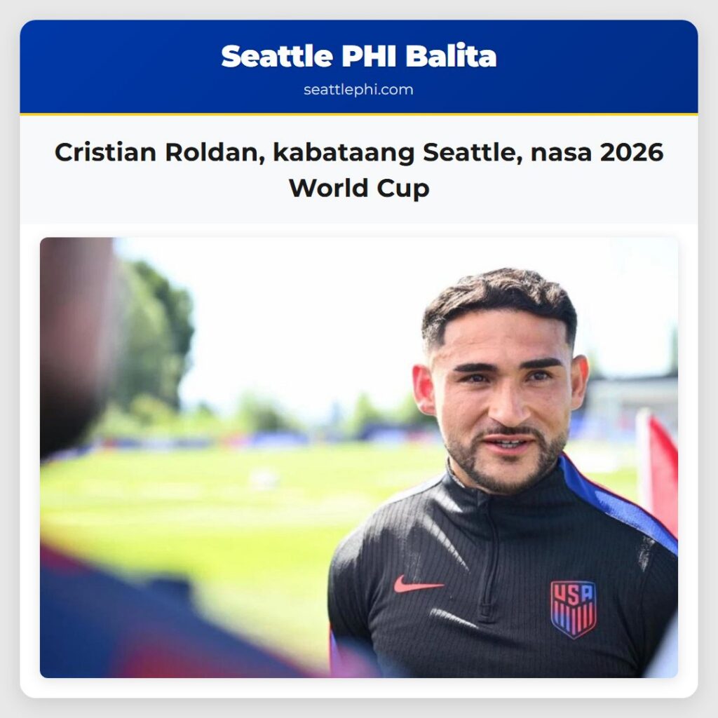 Cristian Roldan, kabataang Seattle, nasa 2026
