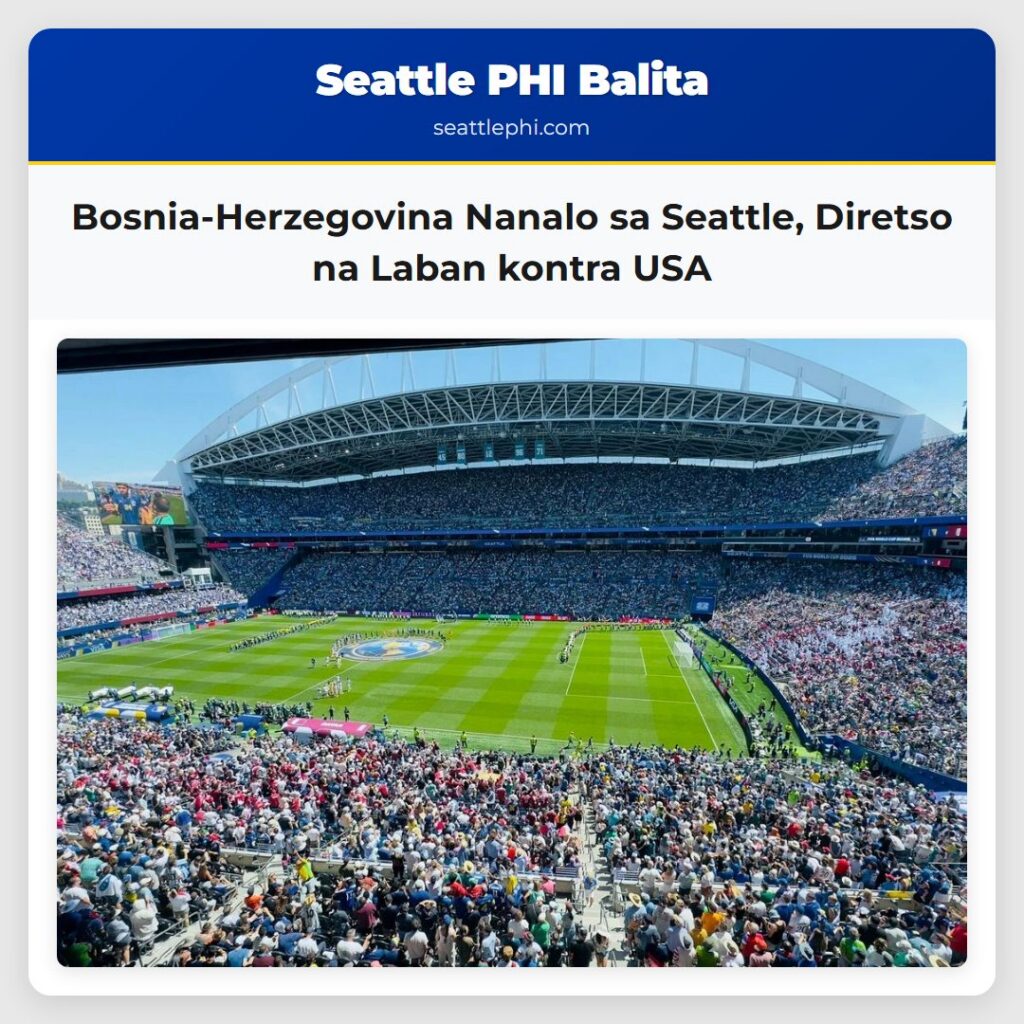 Bosnia-Herzegovina Nanalo sa Seattle, Diretso na