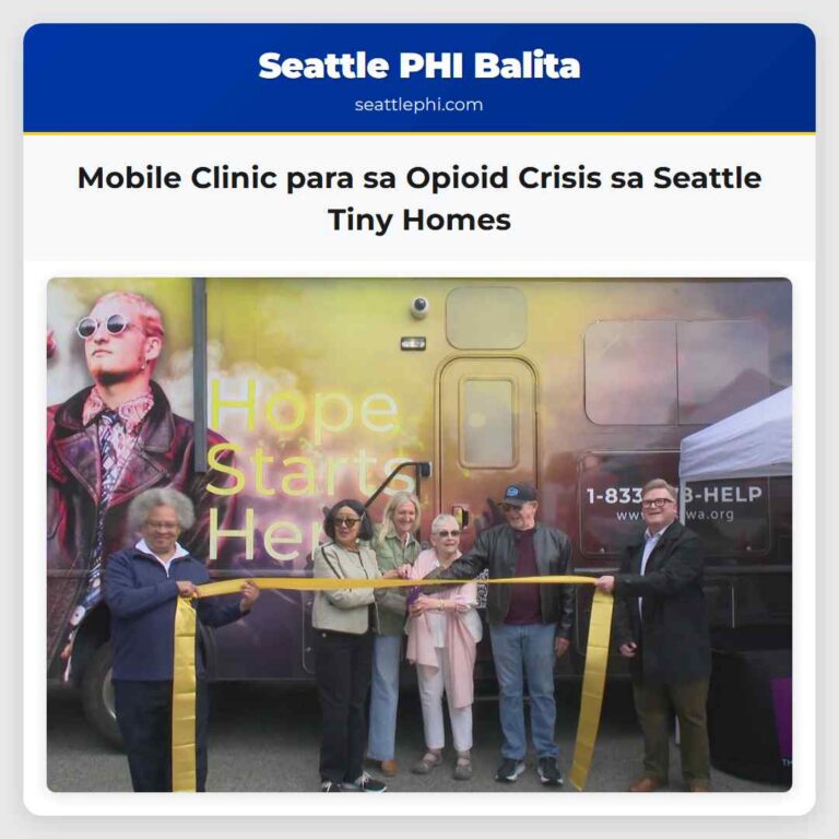 Mobile Clinic para sa Opioid Crisis sa Seattle Tiny Homes