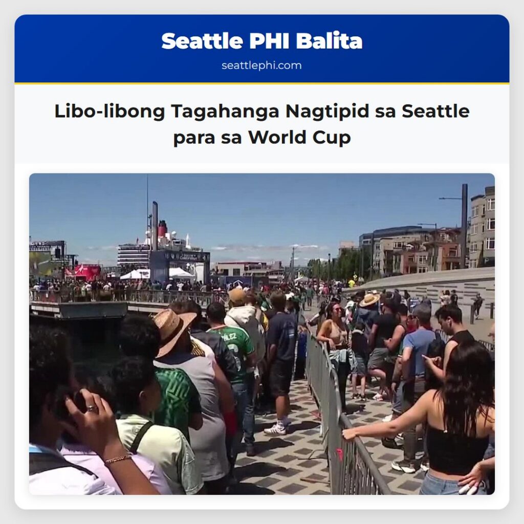 Libo-libong Tagahanga Nagtipid sa Seattle para sa