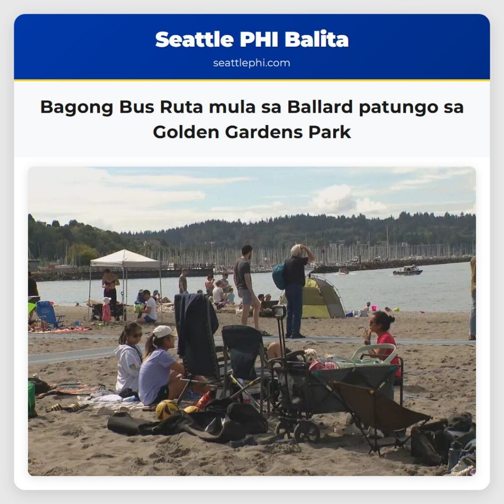 Bagong Bus Ruta mula sa Ballard patungo sa Golden