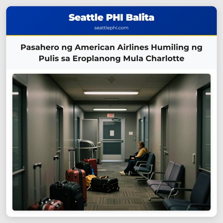 Pasahero ng American Airlines Humiling ng Pulis sa Eroplanong Mula Charlotte