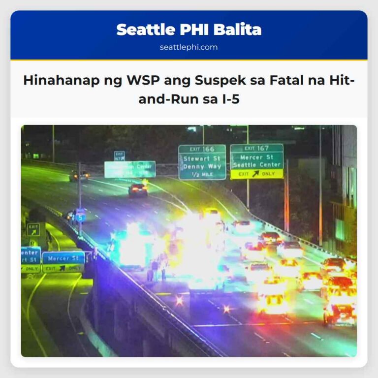 Hinahanap ng WSP ang Suspek sa Fatal na Hit-and-Run sa I-5