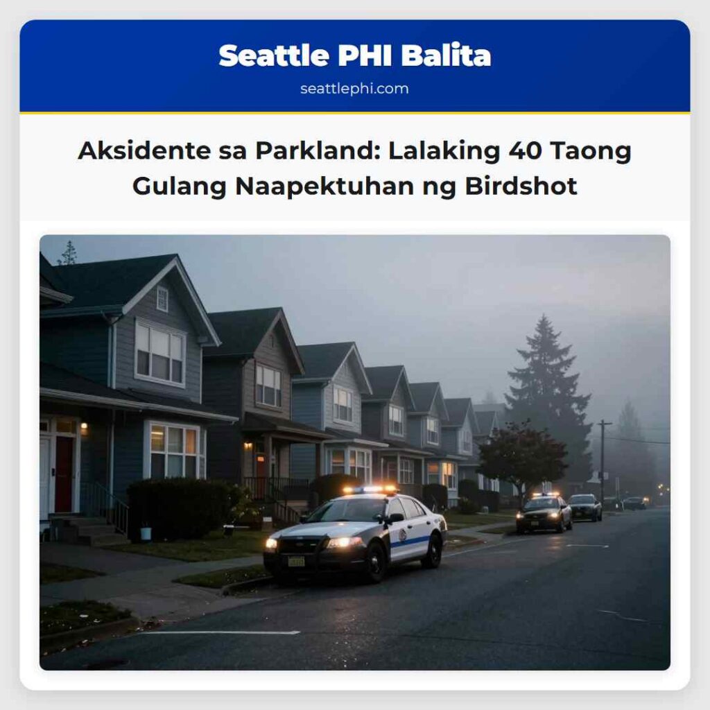 Aksidente sa Parkland: Lalaking 40 Taong Gulang
