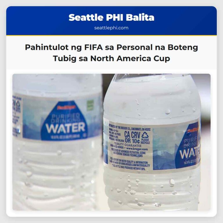 Pahintulot ng FIFA sa Personal na Boteng Tubig sa North America Cup