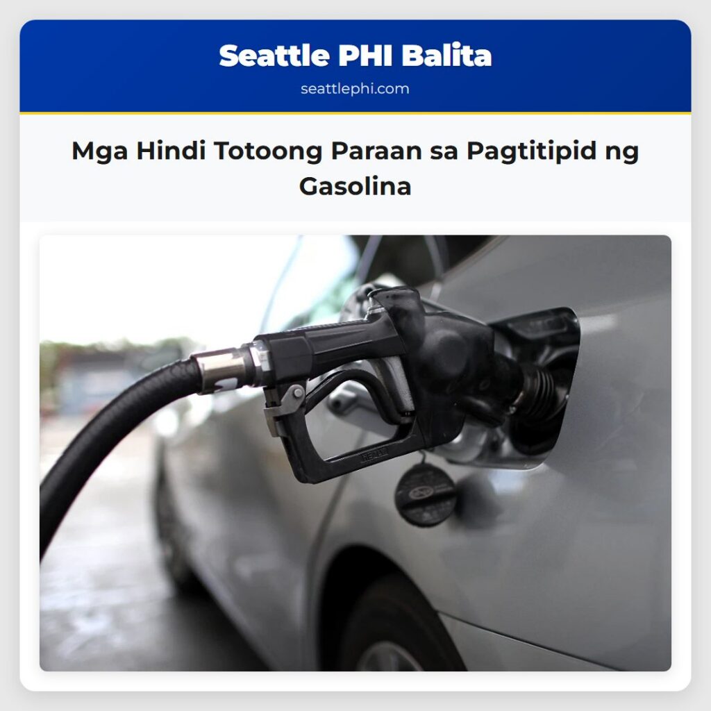 Mga Hindi Totoong Paraan sa Pagtitipid ng Gasolina