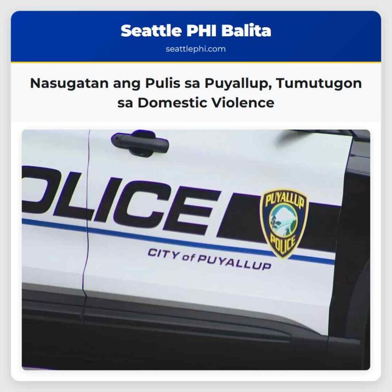 Nasugatan ang Pulis sa Puyallup Tumutugon sa Domestic Violence
