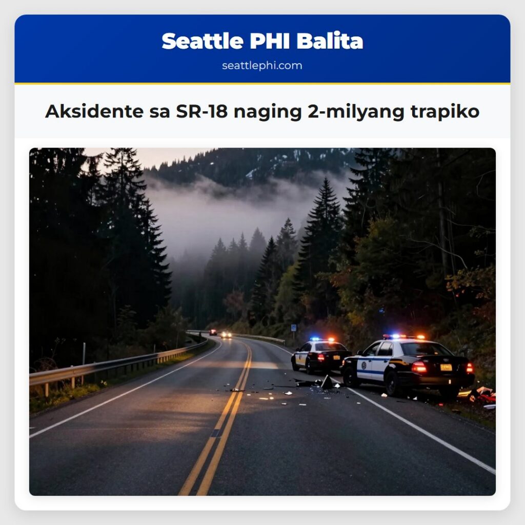 Aksidente sa SR-18 naging 2-milyang trapiko