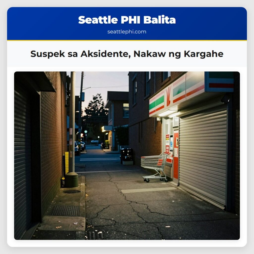 Suspek sa Aksidente, Nakaw ng Kargahe