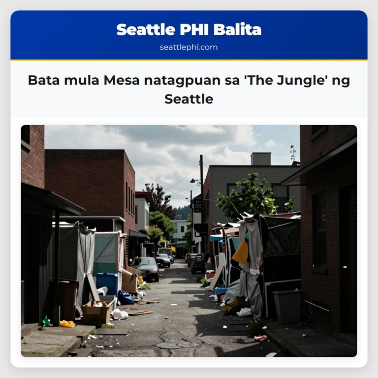 Bata mula Mesa natagpuan sa The Jungle ng Seattle