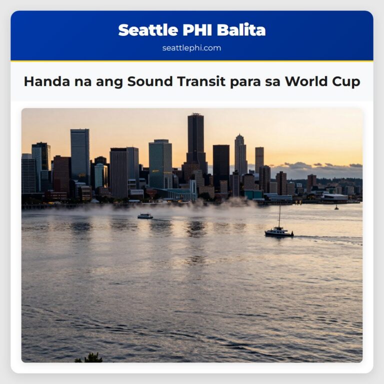 Handa na ang Sound Transit para sa World Cup