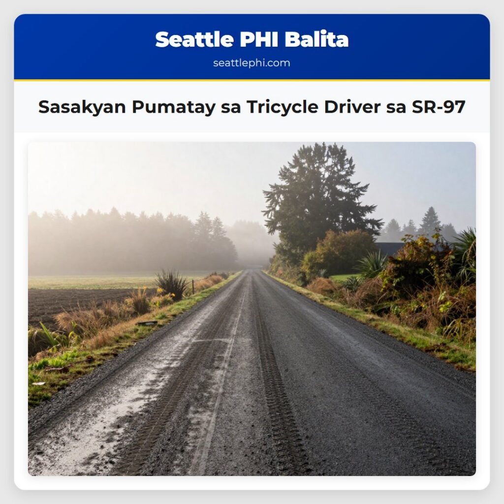 Sasakyan Pumatay sa Tricycle Driver sa SR-97