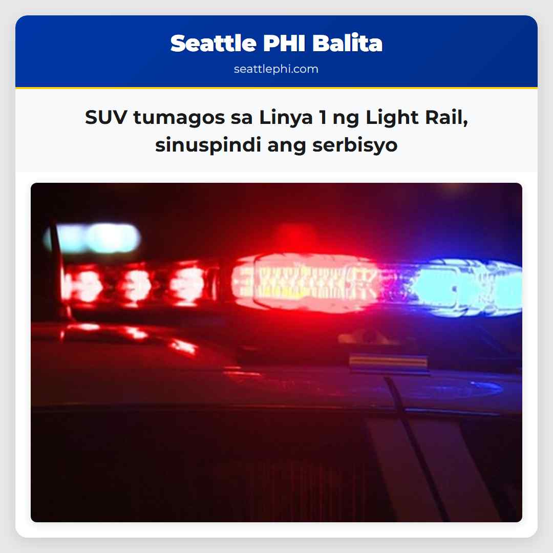 SUV tumagos sa Linya 1 ng Light Rail, sinuspindi