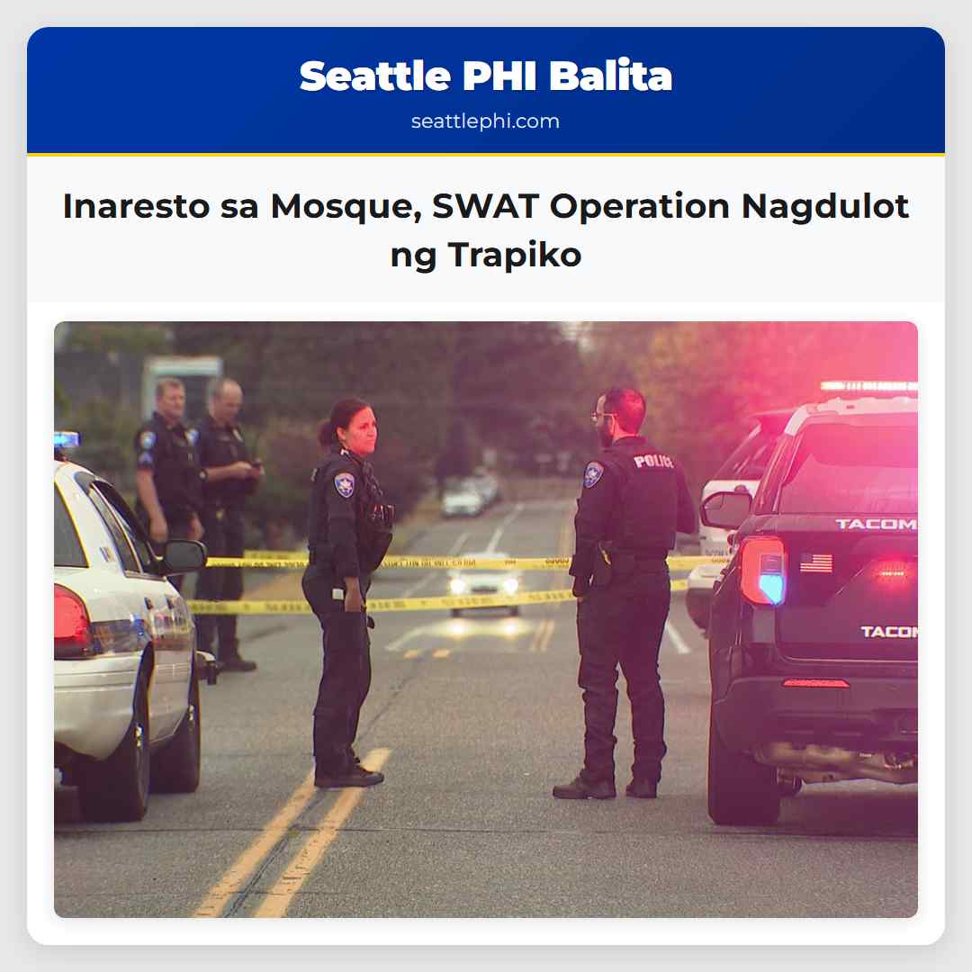 Inaresto sa Mosque SWAT Operation Nagdulot ng Trapiko