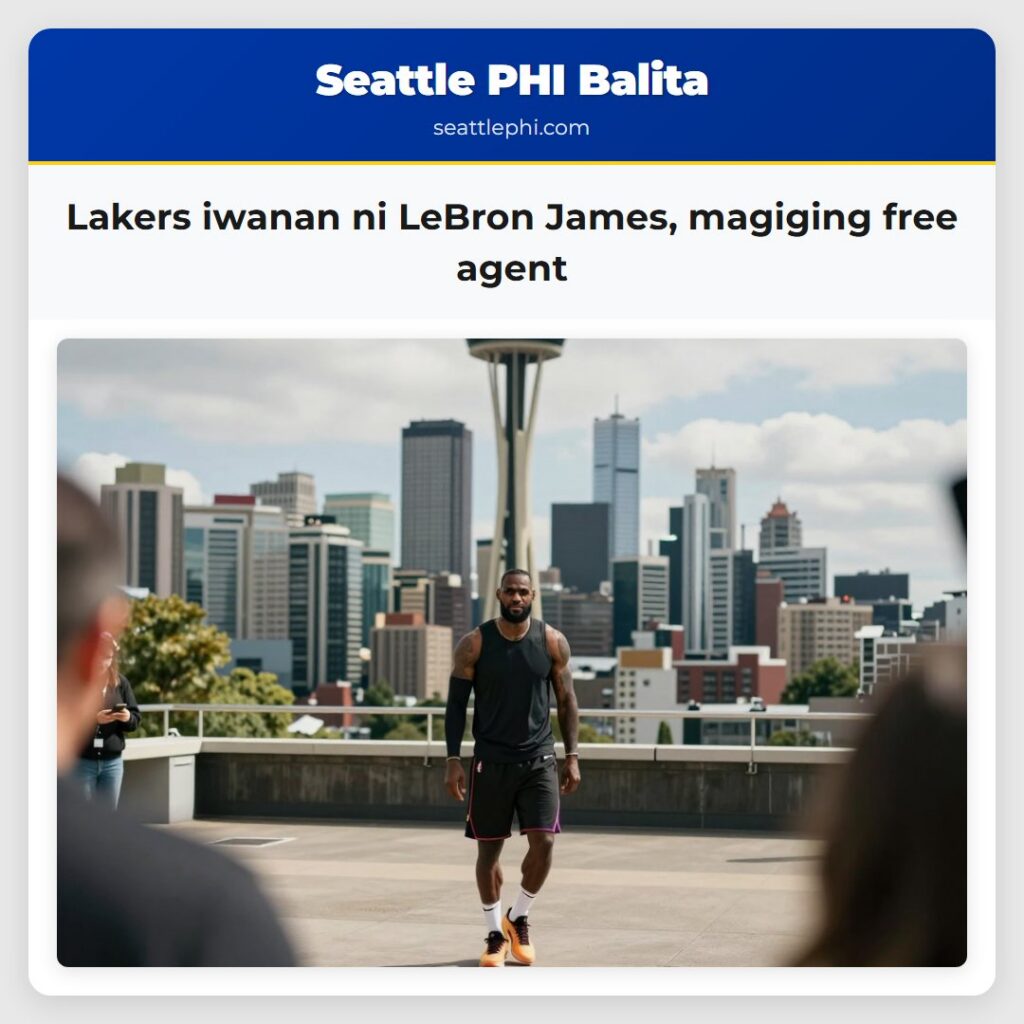 Lakers iwanan ni LeBron James, magiging free agent