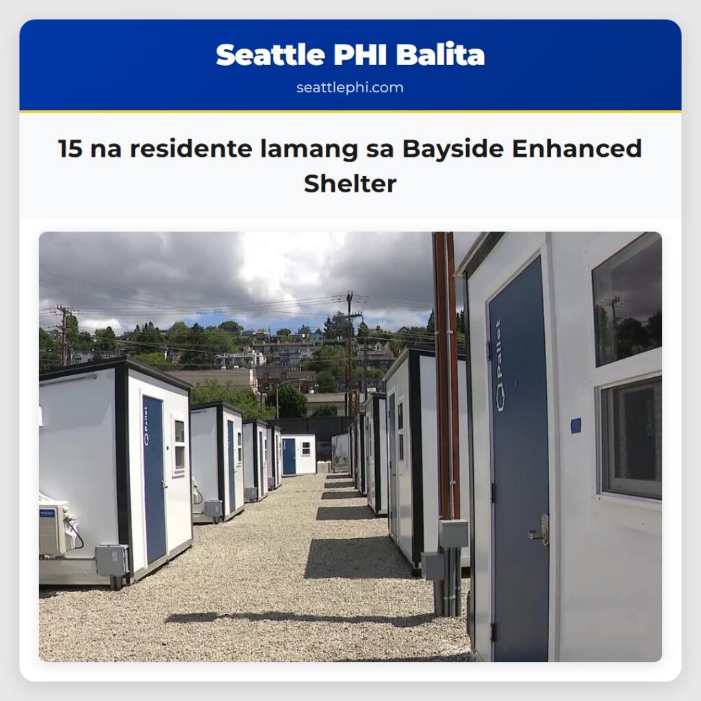 15 na residente lamang sa Bayside Enhanced Shelter