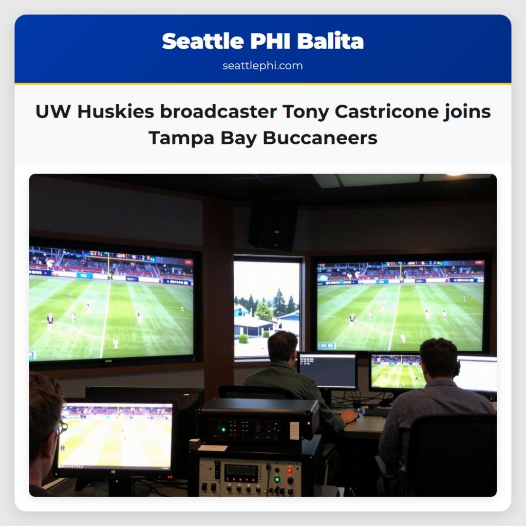 UW Huskies broadcaster Tony Castricone joins