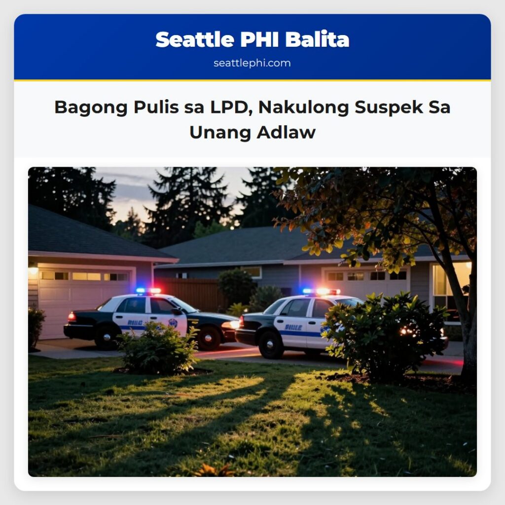 Bagong Pulis sa LPD, Nakulong Suspek Sa Unang