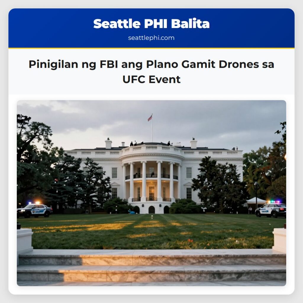 Pinigilan ng FBI ang Plano Gamit Drones sa UFC