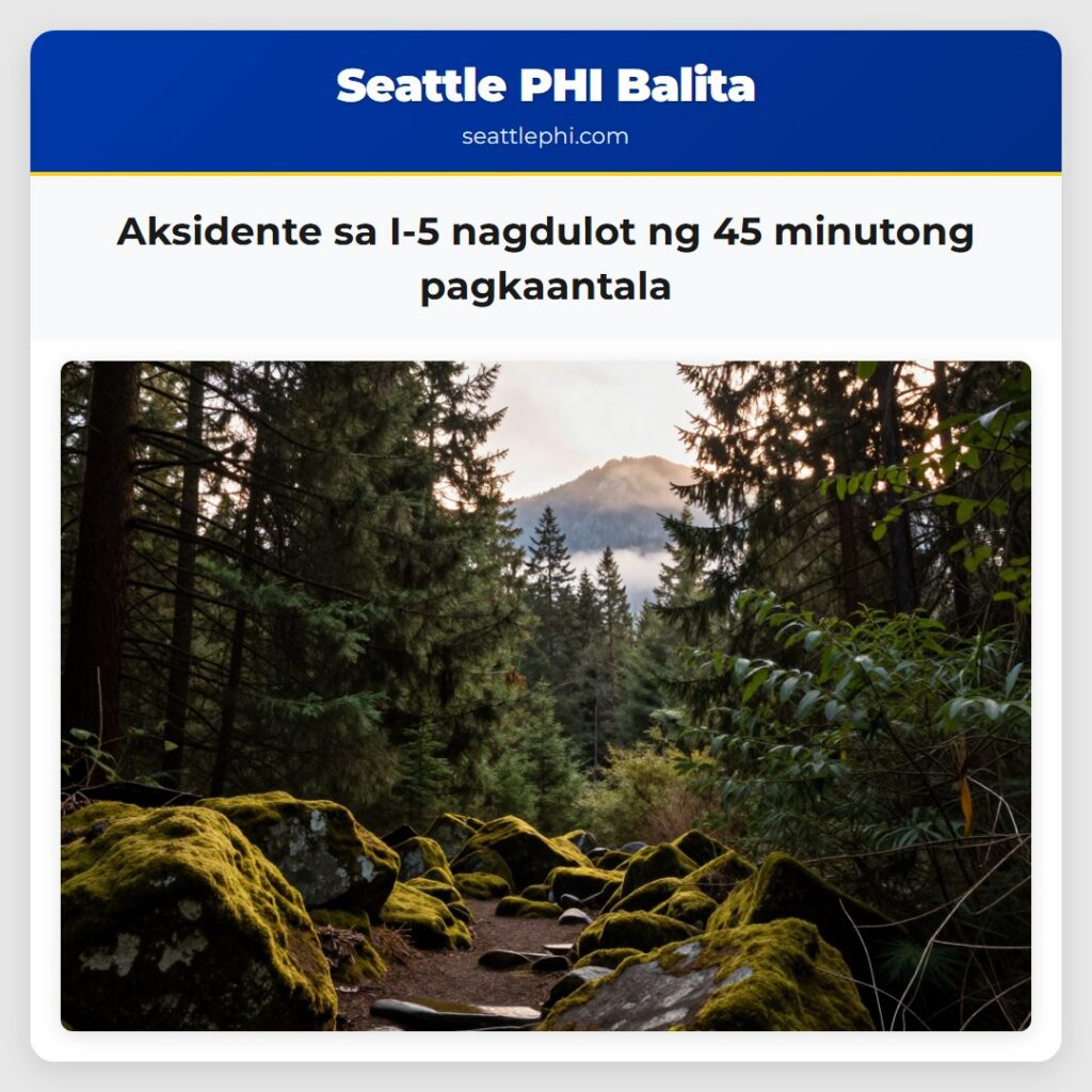 Aksidente sa I-5 nagdulot ng 45 minutong