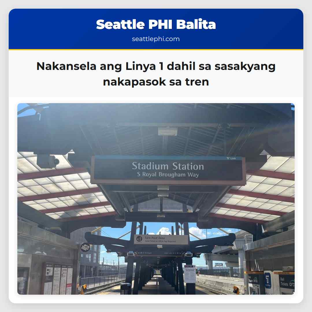 Nakansela ang Linya 1 dahil sa sasakyang