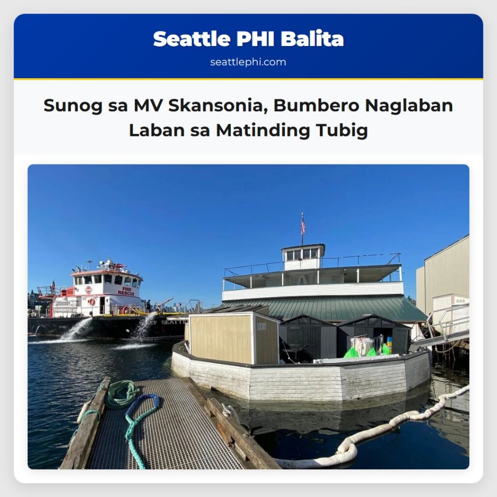 Sunog sa MV Skansonia, Bumbero Naglaban Laban sa