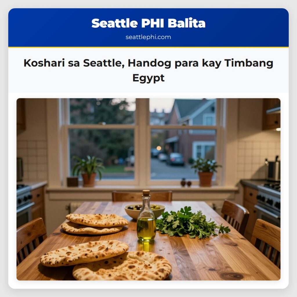 Koshari sa Seattle, Handog para kay Timbang Egypt