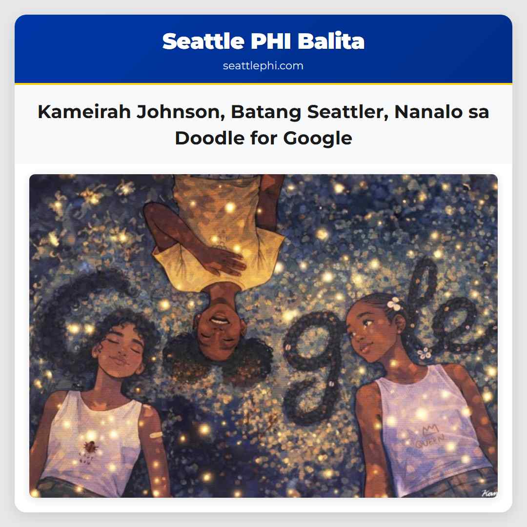 Kameirah Johnson Batang Seattler Nanalo sa Doodle for Google