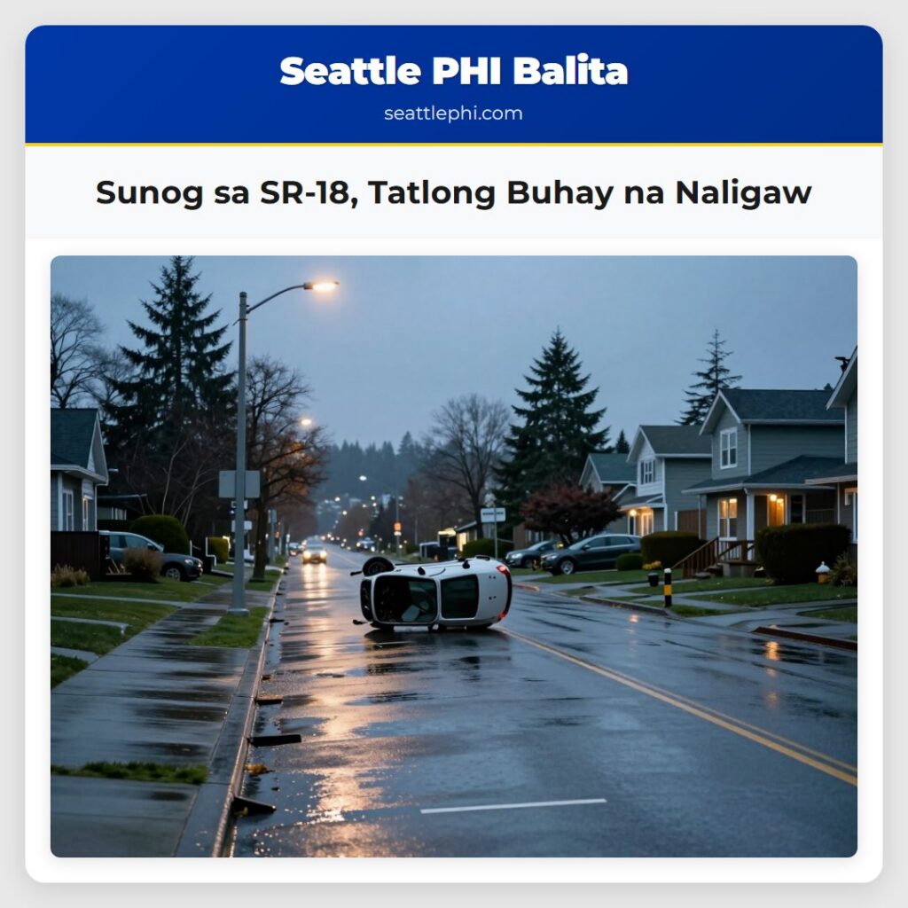 Sunog sa SR-18, Tatlong Buhay na Naligaw
