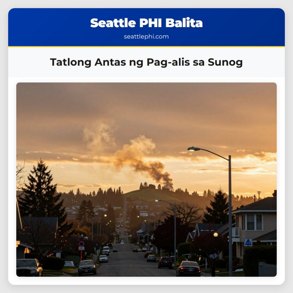 Tatlong Antas ng Pag-alis sa Sunog