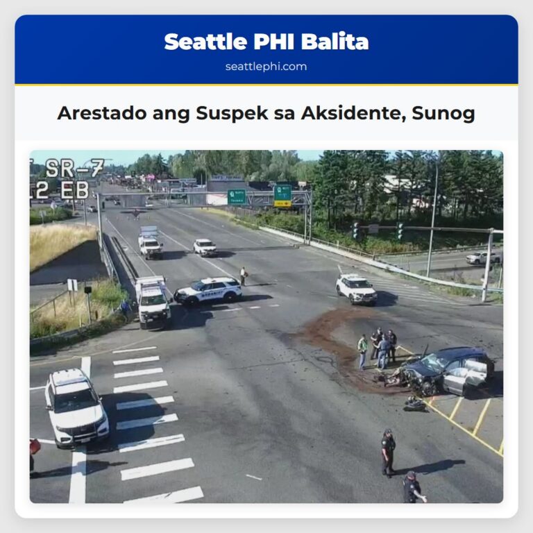 Arestado ang Suspek sa Aksidente Sunog