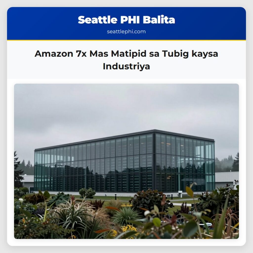 Amazon 7x Mas Matipid sa Tubig kaysa Industriya