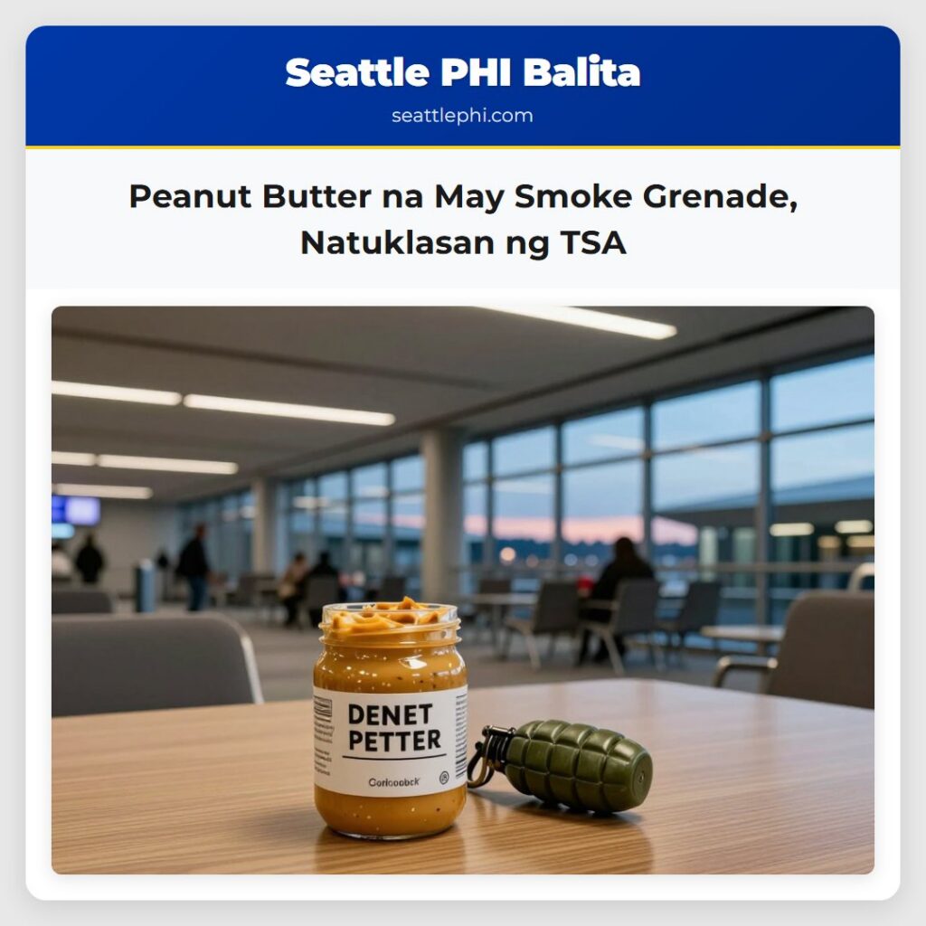Peanut Butter na May Smoke Grenade Natuklasan ng TSA