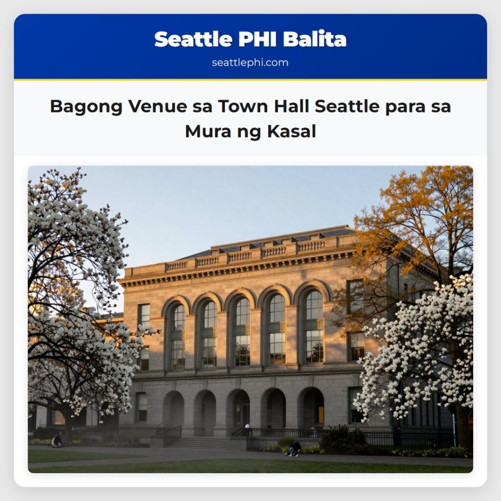 Bagong Venue sa Town Hall Seattle para sa Mura ng