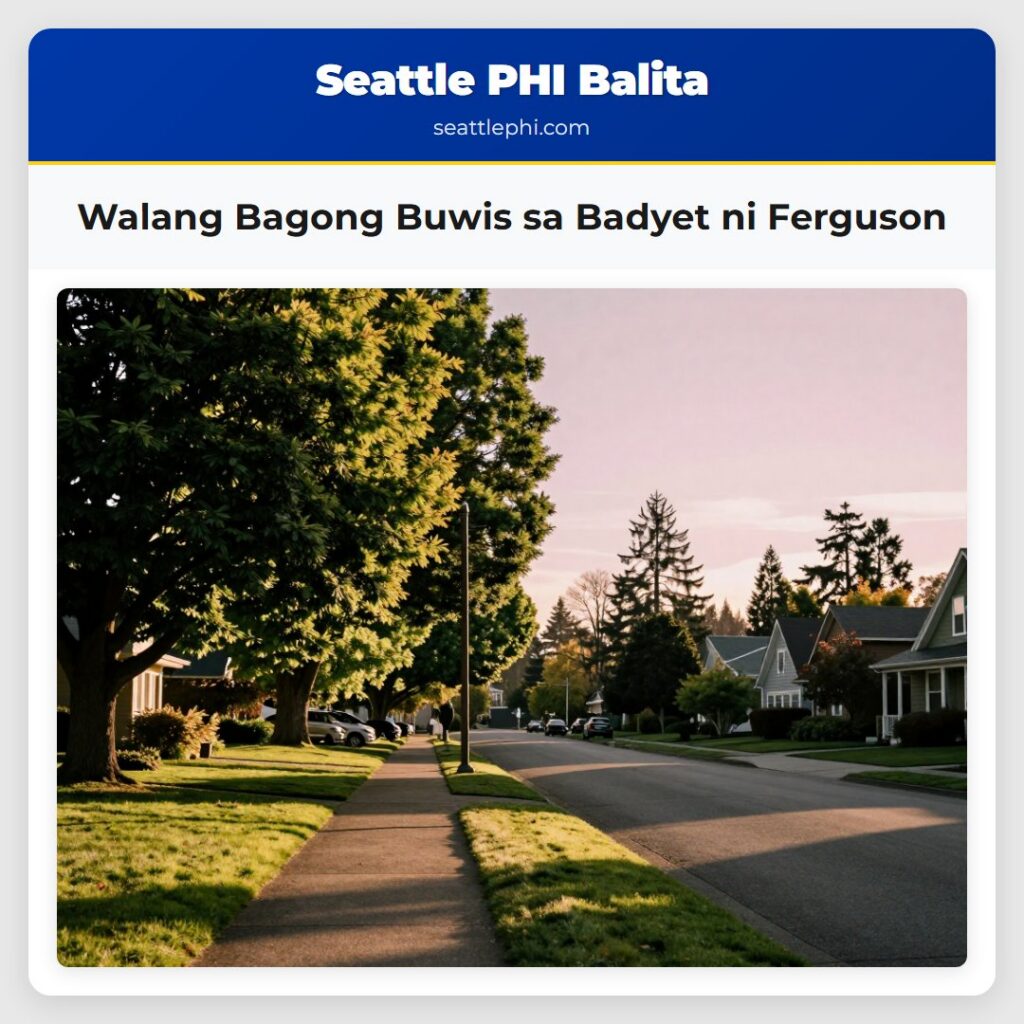 Walang Bagong Buwis sa Badyet ni Ferguson
