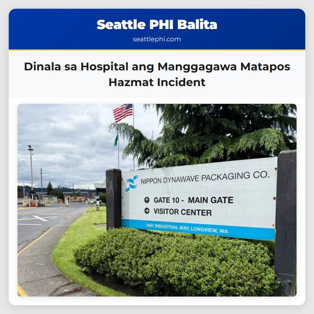 Dinala sa Hospital ang Manggagawa Matapos Hazmat