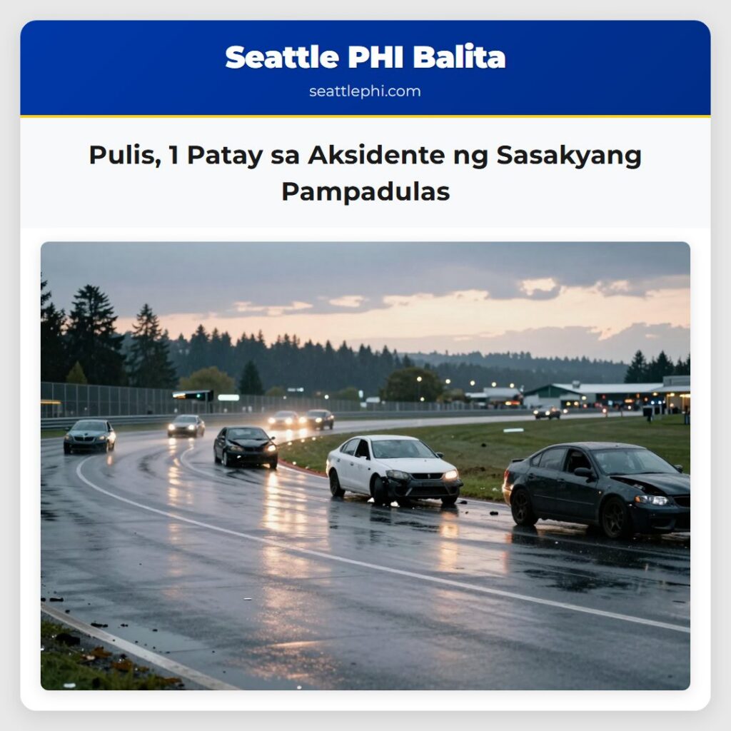 Pulis, 1 Patay sa Aksidente ng Sasakyang