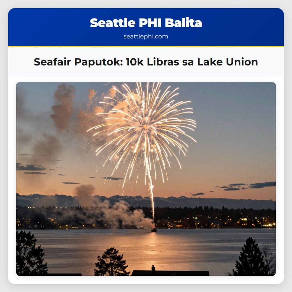 Seafair Paputok: 10k Libras sa Lake Union