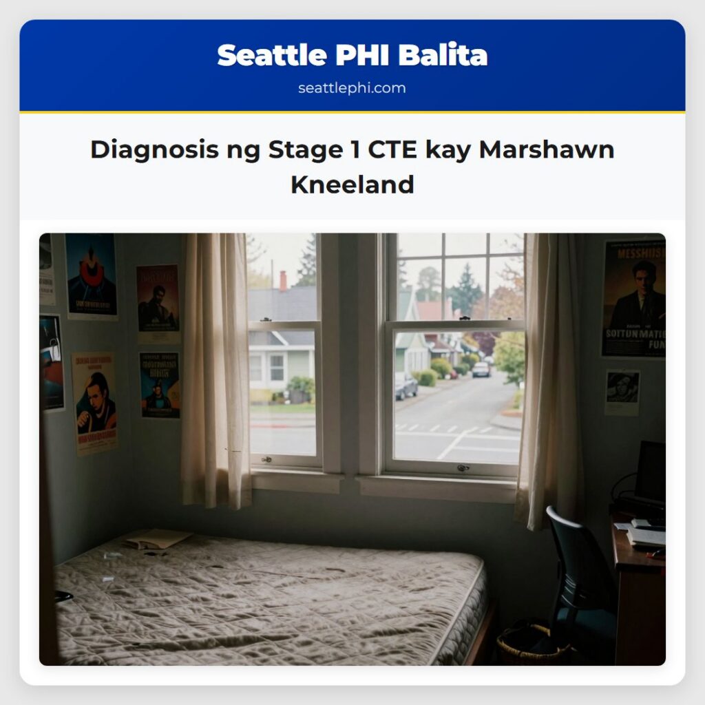 Diagnosis ng Stage 1 CTE kay Marshawn Kneeland