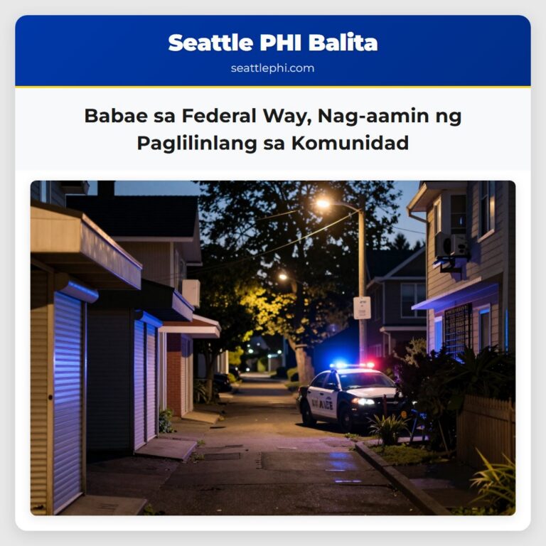 Babae sa Federal Way Nag-aamin ng Paglilinlang sa Komunidad