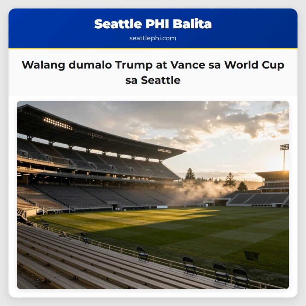 Walang dumalo Trump at Vance sa World Cup sa