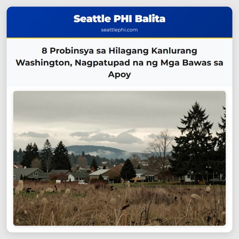 8 Probinsya sa Hilagang Kanlurang Washington Nagpatupad na ng Mga Bawas sa Apoy