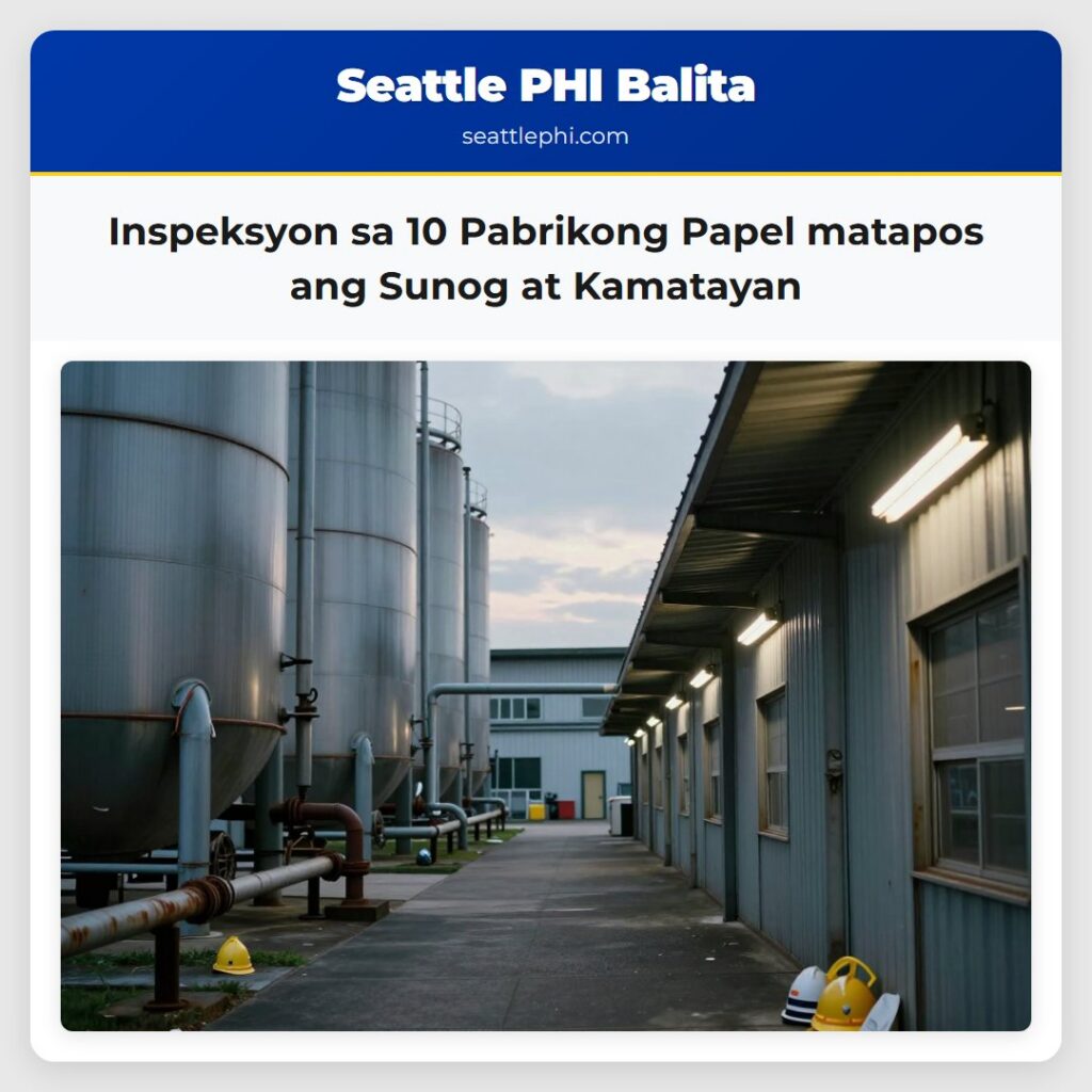 Inspeksyon sa 10 Pabrikong Papel matapos ang