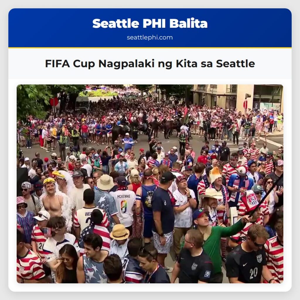 FIFA Cup Nagpalaki ng Kita sa Seattle
