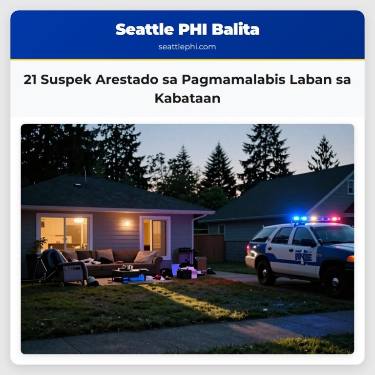 21 Suspek Arestado sa Pagmamalabis Laban sa Kabataan