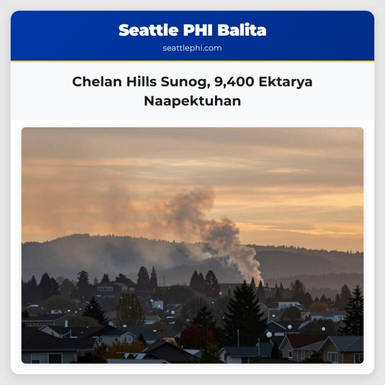 Chelan Hills Sunog 9400 Ektarya Naapektuhan