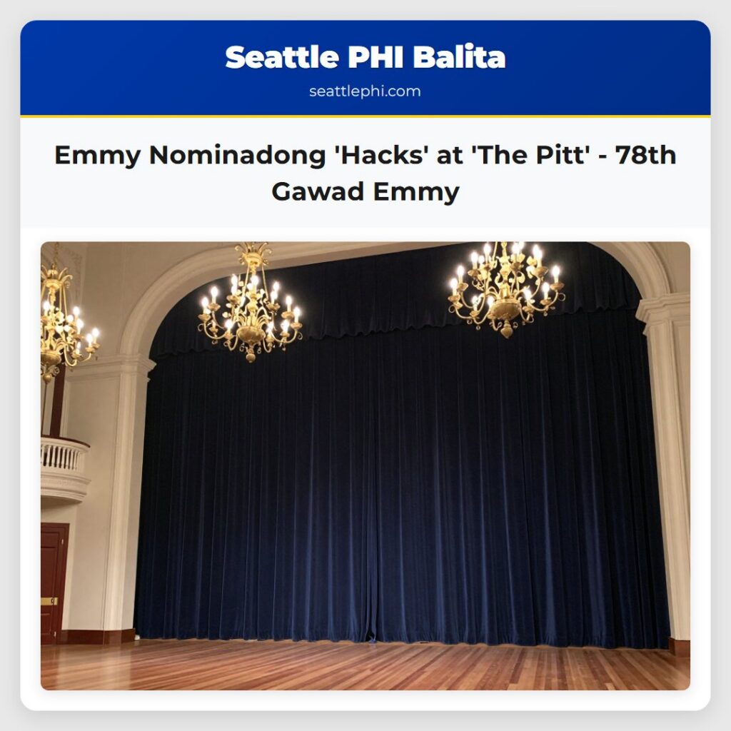 Emmy Nominadong 'Hacks' at 'The Pitt' - 78th