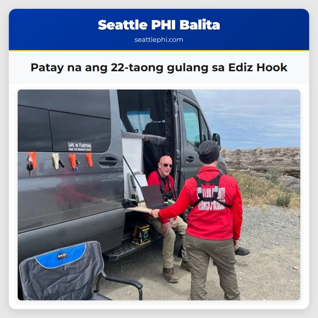 Patay na ang 22-taong gulang sa Ediz Hook