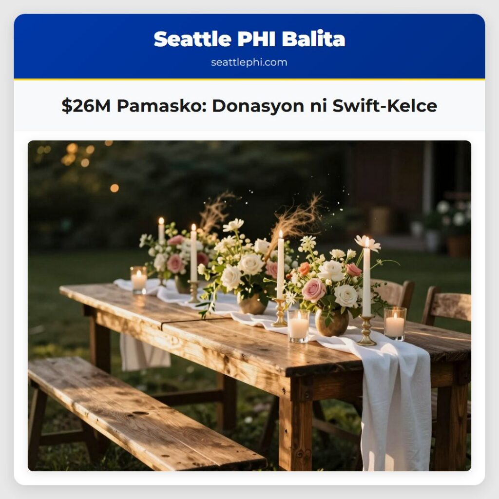 $26M Pamasko: Donasyon ni Swift-Kelce